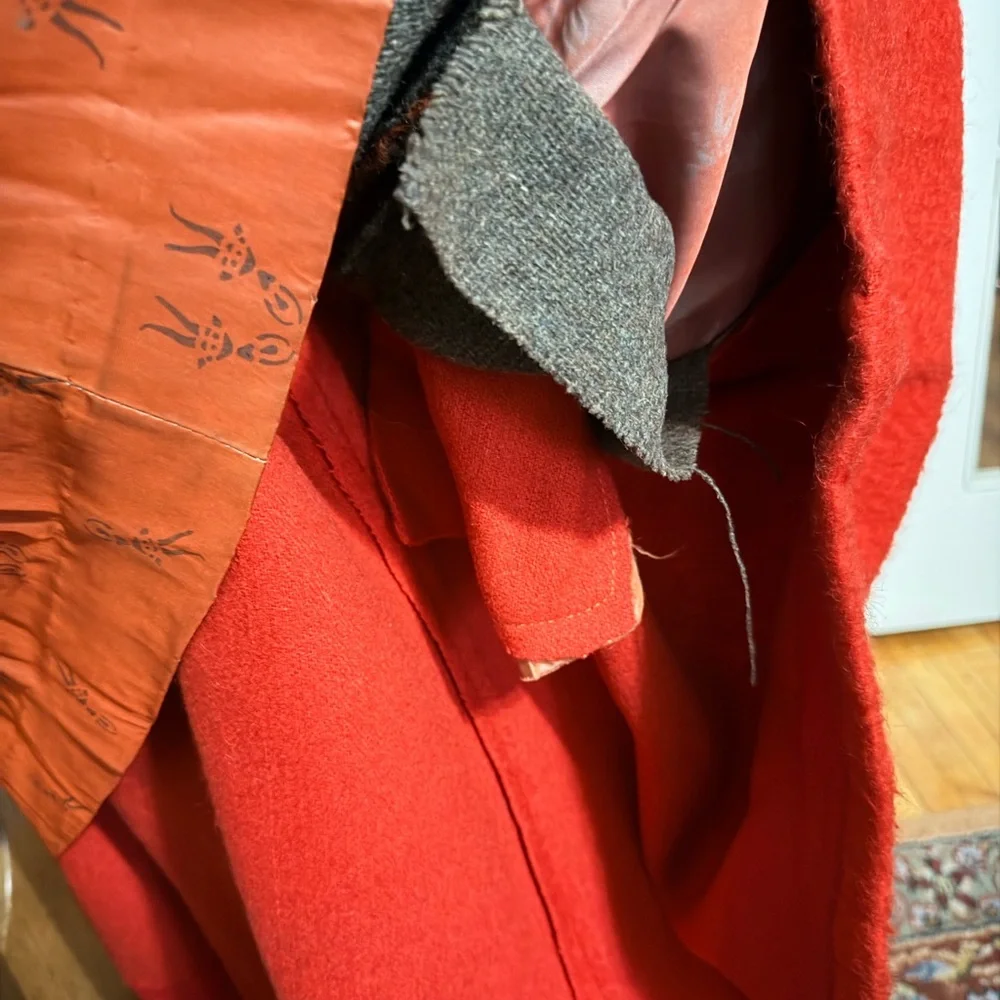 Vintage Elegant Red mohair? Women's Coat - Picture 15 of 15